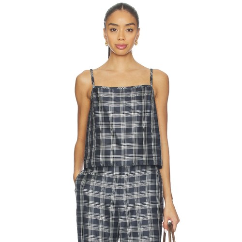 Theory 背心上装 藏青色 y2k辣妹风REVOLVE小众新款