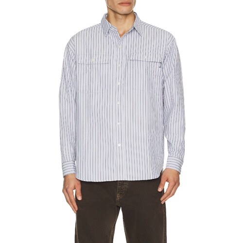 Metalwood Studio Seersucker Fishing Shirt 蓝色REVOLVE小众新