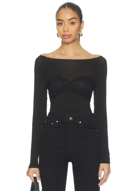 Steve Madden 思美登 HAILEY 上装 黑色 y2k辣妹风REVOLVE小众新