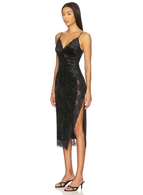 [海外直邮]Free People RAISE A TOAST 中长吊带裙 黑色 度假波西