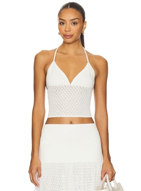 [冬季内搭]4th & Reckless AVANI 上装白色辣妹风REVOLVE小众新款