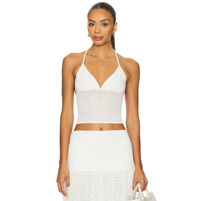 [冬季内搭]4th & Reckless AVANI 上装白色辣妹风REVOLVE小众新款