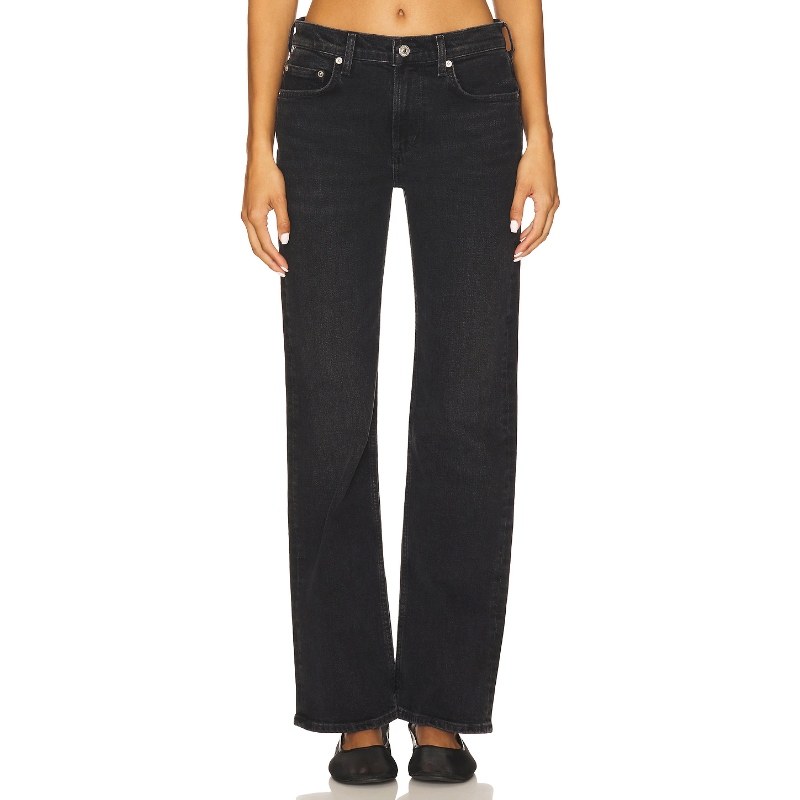 [冬季新品]Citizens of Humanity高腰直筒牛仔裤丹宁长裤REVOLVE