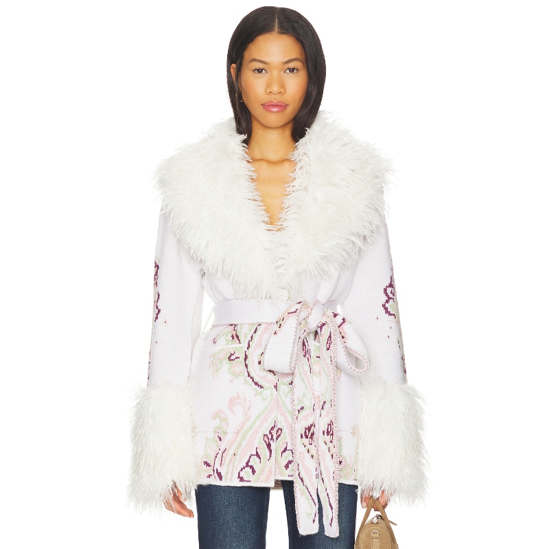 Hayley Menzies REX 开衫 奶油色REVOLVE小众新款