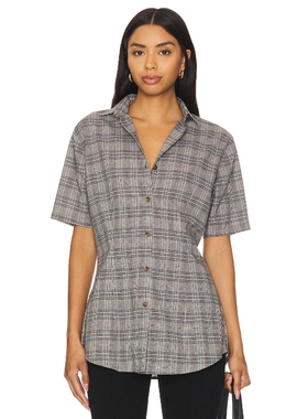 Apres Studio PLAID TAILORED 衬衫y2k辣妹风REVOLVE小众新款