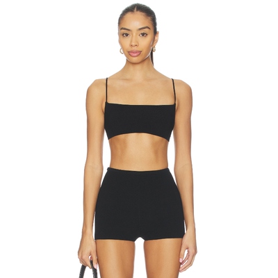 [春季新品]L'Academie by Marianna针织无钢圈文胸黑色revolve