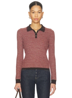 Guest In Residence 马球衫 Brown,Red y2k辣妹风REVOLVE小众新款