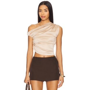 [冬季新品]LAMARQUE EVONNE 上装 米色REVOLVE小众新款