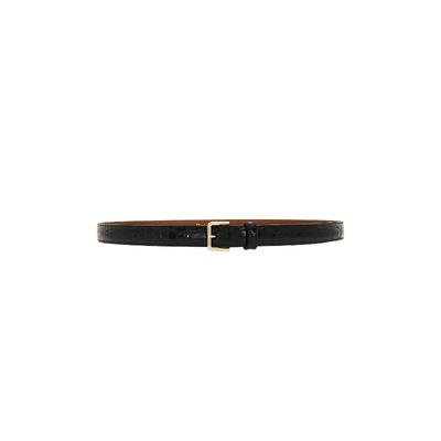 Flattered Barbara Belt in Black Croc Leather 26夏季新品 revo