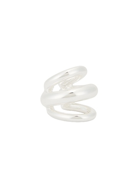 Bronx and Banco 三重穹顶耳饰 金属银色REVOLVE小众新款