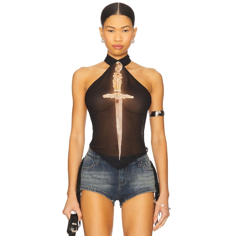 [冬季内搭]1XBLUE DAGGER DIAMOND 吊带上装黑色REVOLVE小众新款,女装/女士精品,背心吊带,淘宝优惠券,粉丝福利购,淘宝优惠卷