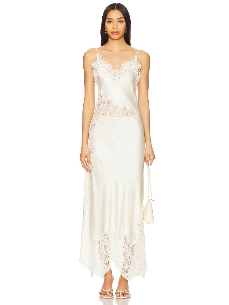 House of Harlow 1960米白色连衣裙短款法式风早秋新品REVOLVE