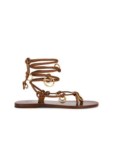 Polo Ralph Lauren Leather Ring Wrap Flat Sandals 26春夏新品