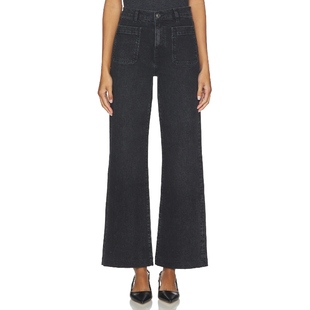 REFINED 复古风REVOLVE小众新款 阔腿 美式 黑色 FRAME