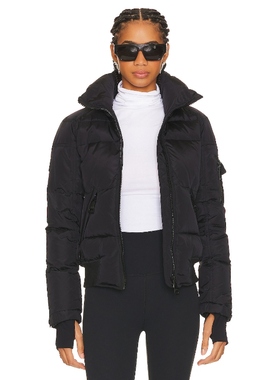 SAM. 羽绒服黑色立领短款修身夹克保暖防寒外套REVOLVE小众新款