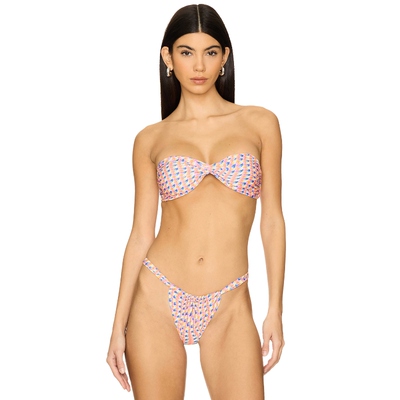 Kulani Kinis TWIST 狭边比基尼上装 橙色REVOLVE小众