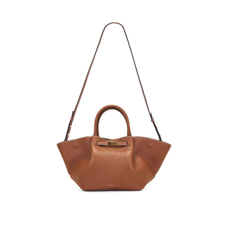 DeMellier London 手提包 棕黄色复古风饺子包REVOLVE小众新款