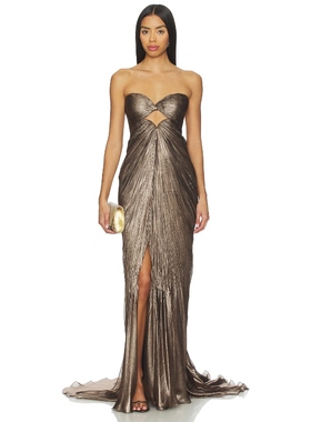 Maria Lucia Hohan QUIANA 裙子 Metallic Copper系列REVOLVE小众