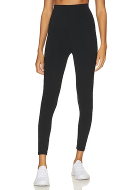 [冬季新品]Splits59 黑色打底裤休闲运动瑜伽裤修身慢跑裤REVOLVE