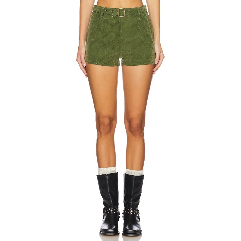 Free People 短裤 橄榄色REVOLVE新款