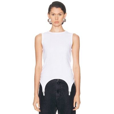 [冬季内搭]Jean Paul Gaultier LINGERIE GARTER 上装白色REVOLVE