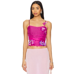 [春季新品] Tyler McGillivary 紧身上装桃紅色REVOLVE小众新款