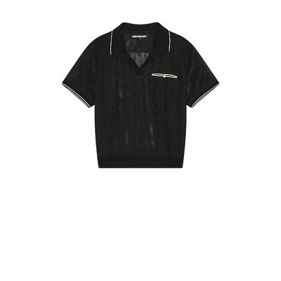 Kody Phillips MESH POLO POLO 衫 黑色REVOLVE小众新款春季