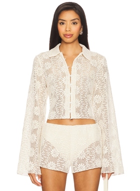 [冬季新品]LIONESS BABYDOLL 上装 奶油色REVOLVE小众