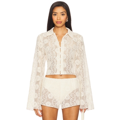 [冬季新品]LIONESS BABYDOLL 上装 奶油色REVOLVE小众