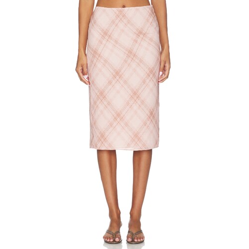 Lovers and Friends浅粉色半裙通勤风秋冬新品半身裙REVOLVE