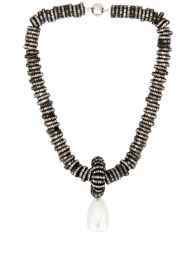 Julietta PEARL 垂褶项链 黑色、白色REVOLVE小众新款