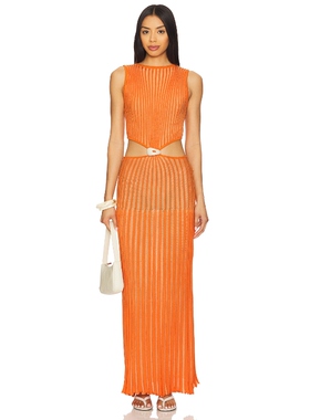 Baobab BLADE 长裙 橙色REVOLVE小众新款