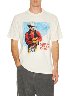 ONE OF THESE DAYS HEAVEN CAN WAIT T恤 白色REVOLVE小众新款