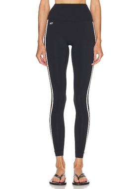 SET Active AIRLUXE BREATHE STRIKE 打底裤 黑色 运动复古风REVO