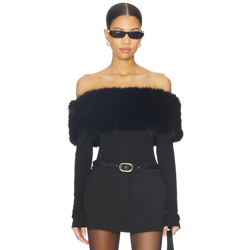 LPA NELLA 上装 黑色 y2k辣妹风REVOLVE小众新款