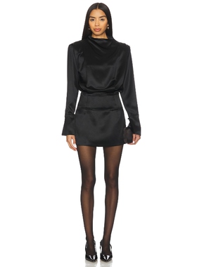 NONchalant Label YASMINE 裙子 黑色REVOLVE小众新款