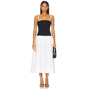 [冬季新品]Show Me Your Mumu中长款连衣裙女黑色、白色REVOLVE