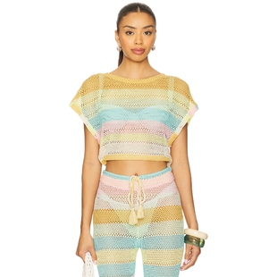 RENEE 上装 Yellow 内搭 Blue 辣妹风REVOLVE小众新款 冬季