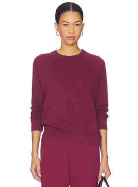 perfectwhitetee ALEXI 毛圈布运动衫 revolve小众新款 葡萄酒色