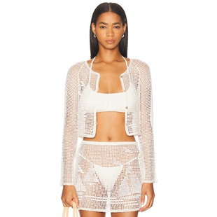 Calle 新品 春季 象牙白REVOLVE小众 Mar 开衫 Del