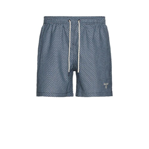 Barbour藏青蓝裤装碎花抽绳通勤风早秋新品直筒短裤REVOLVE