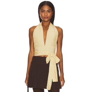 [冬季内搭]With Jean RENDEZVOUS 上装奶油色REVOLVE小众