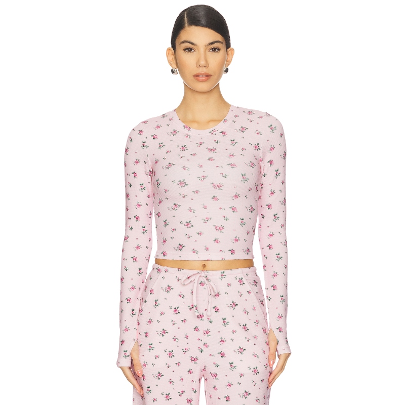 WellBeing + BeingWell SLOANE 上装 粉色 运动复古风REVOLVE小众