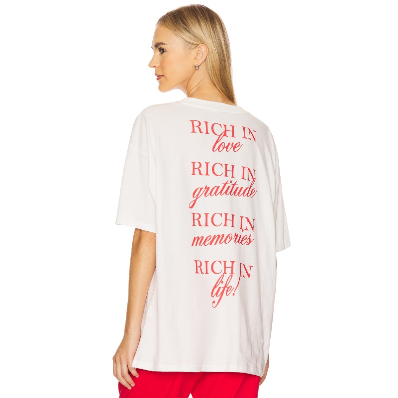 [冬季内搭]The Mayfair Group T恤白色基础款圆领短袖REVOLVE小众