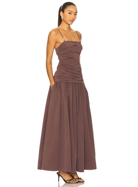 Acler PEMBREY 裙子 revolve小众新款 棕色