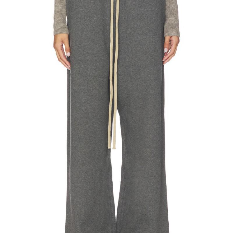 Fear of God ESSENTIALS深灰色休闲裤高腰通勤风裤装REVOLVE