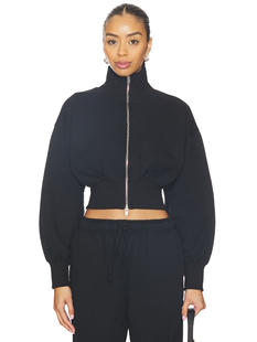 酷飒上衣REVOLVE superdown黑色拉链高领夹克短款 店铺主推