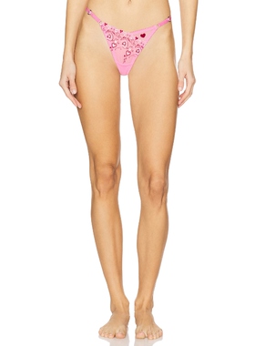 KAT THE LABEL MON CHRI 丁字裤 粉色REVOLVE小众新款