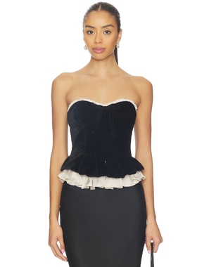 LPA LAURETTA 上装 黑色 y2k辣妹风REVOLVE小众新款