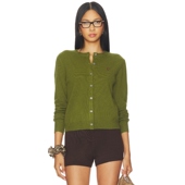 内搭上衣羊毛衫 REVOLVE保暖 GUIZIO针织开衫 绿色简约款 冬季 新款